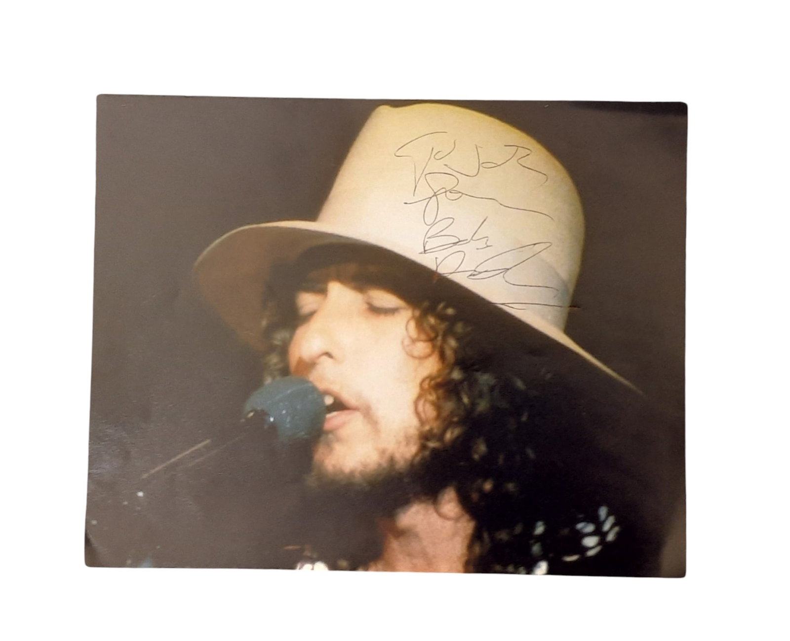 Bob Dylan Signed Photograph: This lot is a 10x8" photograph, autographed by Bob Dylan. Item comes with third-party authentication and affixed tamper-proof holographic QR sticker leading to item details and scoring.
