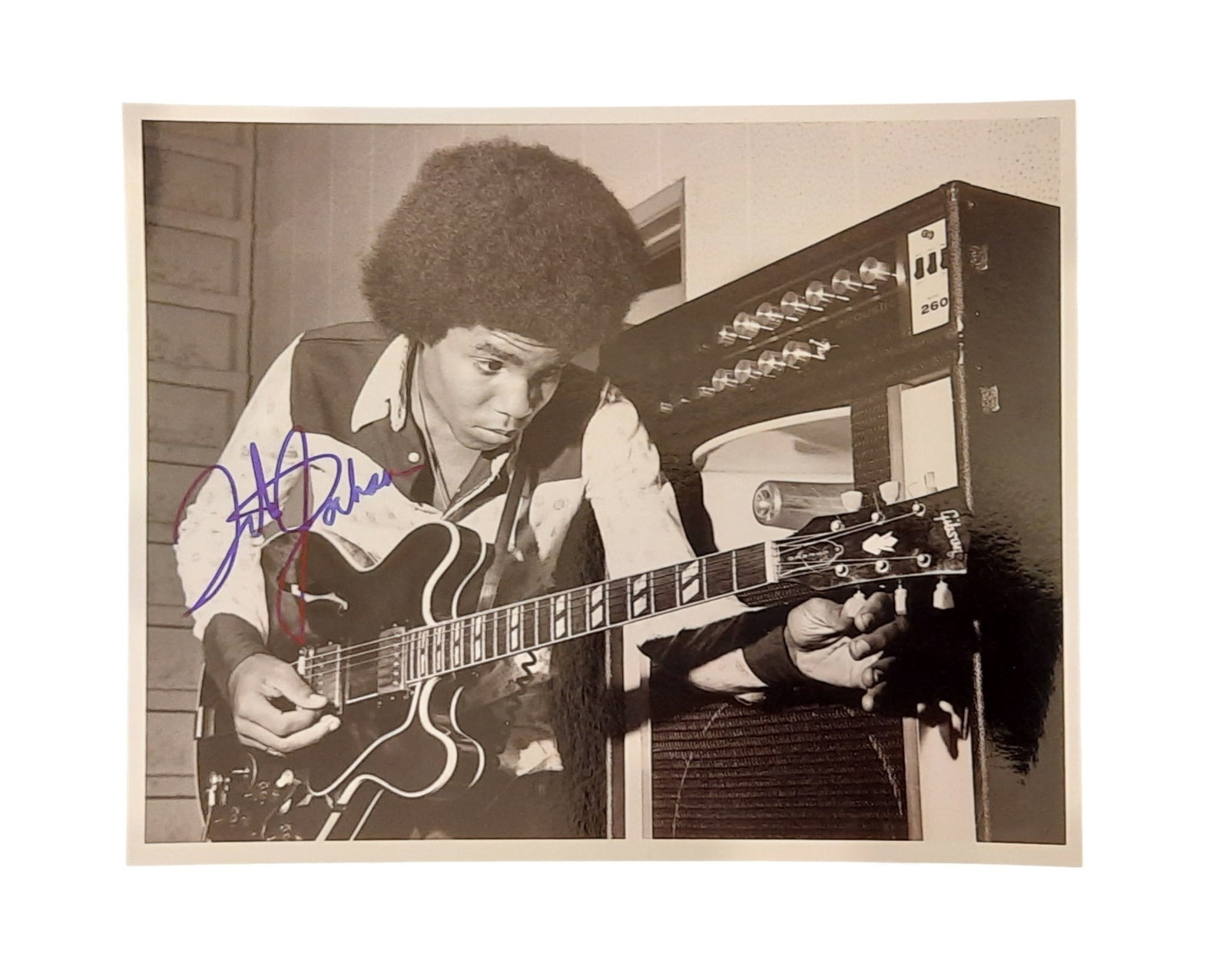 Tito Jackson Signed Photograph: This lot is a 10x8" photograph, autographed by Tito Jackson of The Jacksons. Item comes with third-party authentication and affixed tamper-proof holographic QR sticker leading to item details and scor