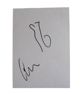 Oasis Signed Cut Sheet: This lot is a cutsheet, autographed by Noel Gallagher and Liam Gallagher of Oasis. Item is authenticated by HSA and comes with affixed HSA Tamper-Proof hologram with interactive QR code, containing it