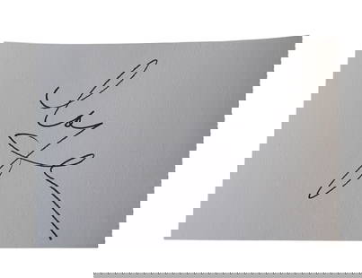 Madonna Signed Cut Sheet: This lot is a cut sheet, autographed by Madonna. Item is authenticated by HSA and comes with affixed HSA Tamper-Proof hologram with interactive QR code, containing item details and Authentiscore.