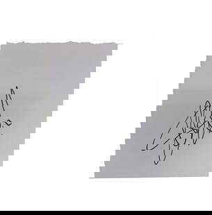 Slash Signed Cut Sheet: This lot is a cut sheet, autographed by Slash of Guns N' Roses. Item comes with third-party authentication and affixed tamper-proof holographic QR sticker leading to item details and scoring.