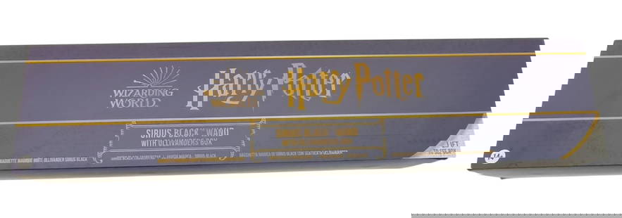 Official Sirius Black Signed Harry Potter Wand: This lot is an official Sirius Black Harry Potter wand, autographed on the top of the wand case by Gary Oldman and comes with photographic evidence of signing. Item is authenticated by HSA and comes w