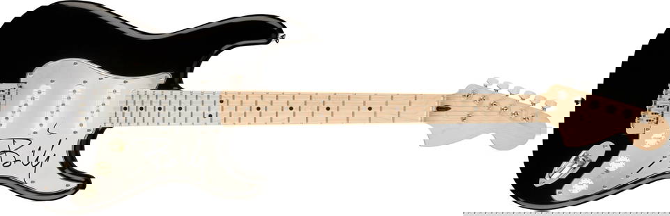 Billie Joe Armstrong Signed Electric Guitar: This lot is an electric guitar, autographed on the pickguard by Billie Joe Armstrong of Green Day. Item comes with third-party authentication and affixed tamper-proof holographic QR sticker leading to