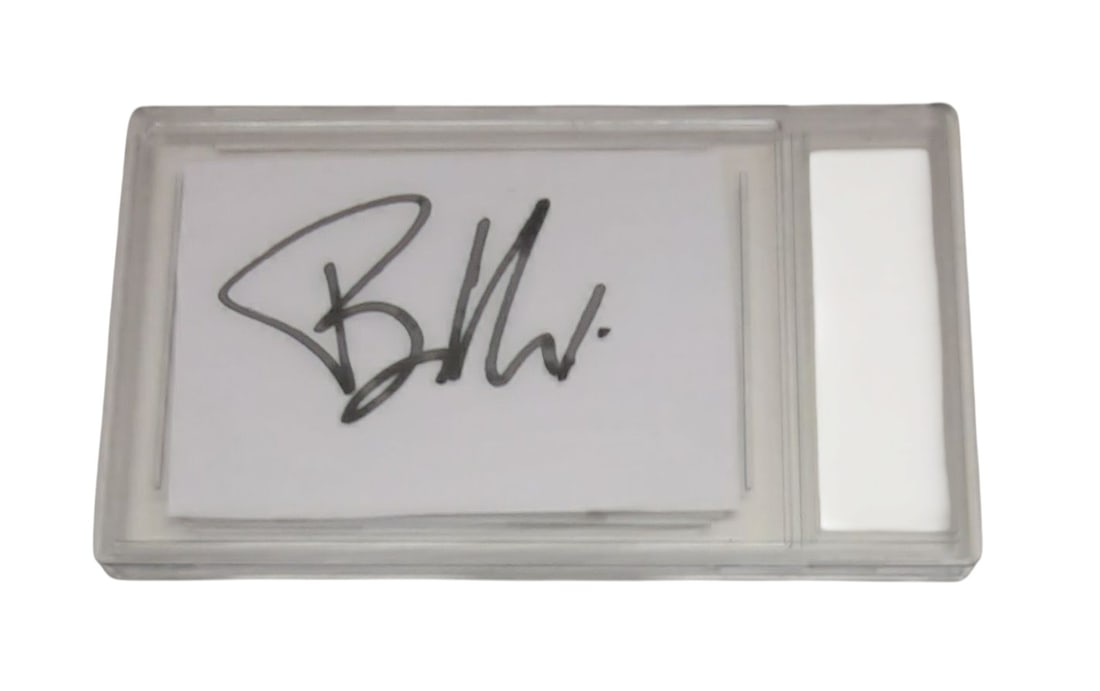 Green Day Billie Joe Armstrong Signed Slabbed Cut Sheet (1 of 1)