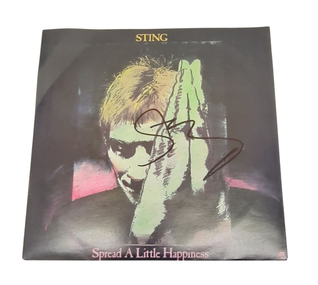 Sting Signed 7" Vinyl LP (1 of 1)