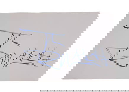 Johnny Rotten Signed Cut Sheet: This lot is a cut sheet, autographed by Johnny Rotten. Item is authenticated by HSA and comes with affixed HSA Tamper-Proof hologram with interactive QR code, containing item details and Authentiscore