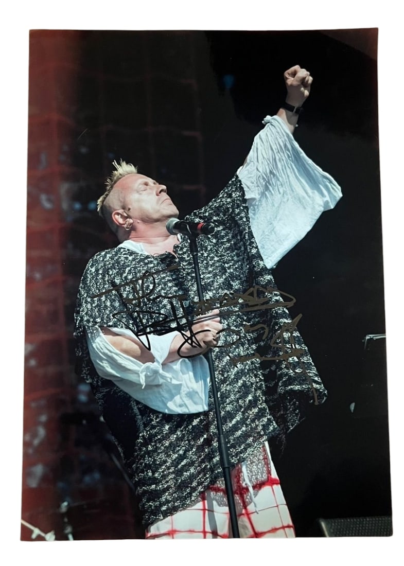 Johnny Rotten Signed Photograph (1 of 2)