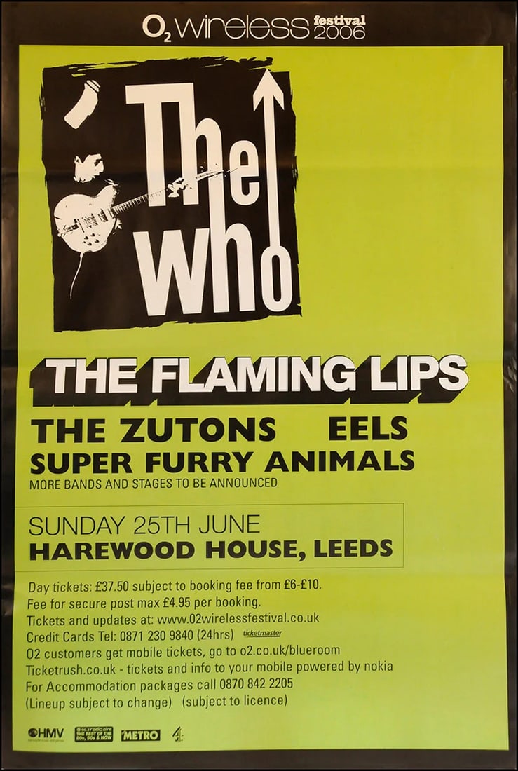 The Who Original Promotional Poster (1 of 1)