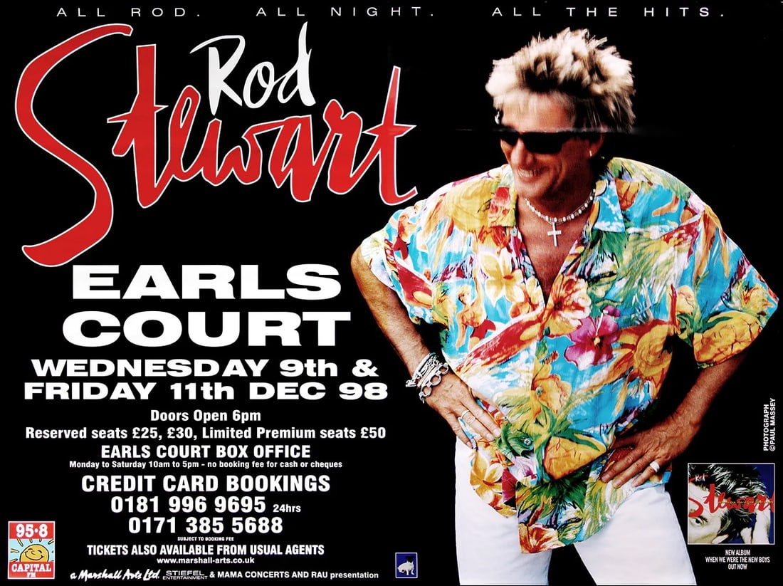 Rod Stewart Original Promotional Poster (1 of 3)