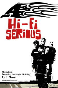 A Original Promotional Poster: This lot is a 60x40" original (A) litho-printed promotional poster in ashdel format for the album release (Hi Fi Serious). Item comes with COA guaranteeing the item as original for a lifetime.