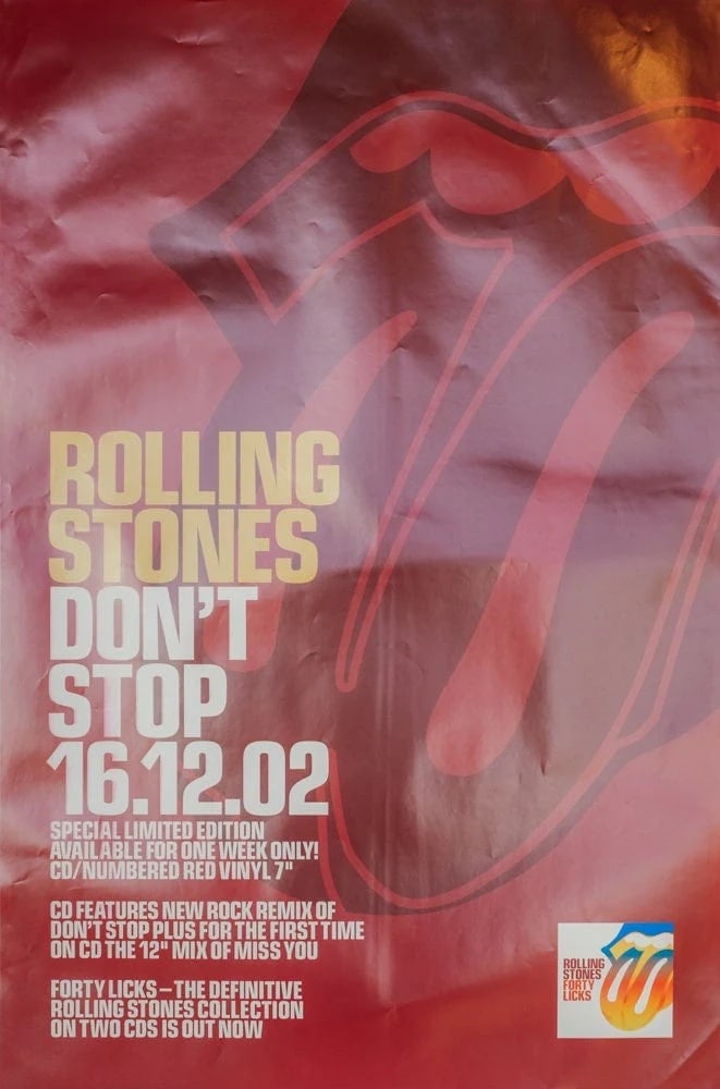 The Rolling Stones Original Promotional Poster (1 of 1)