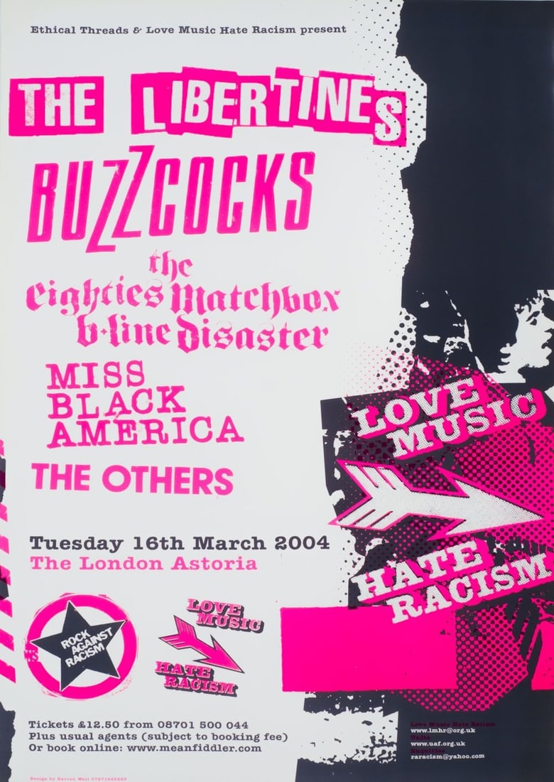 The Libertines & Buzzcocks RAR Gig Original Promotional Poster (1 of 1)