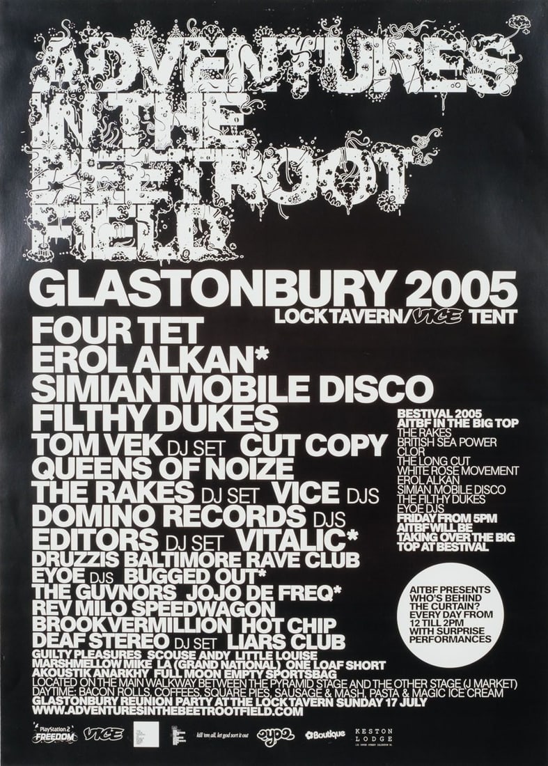 Glastonbury Original Promotional Poster (1 of 1)