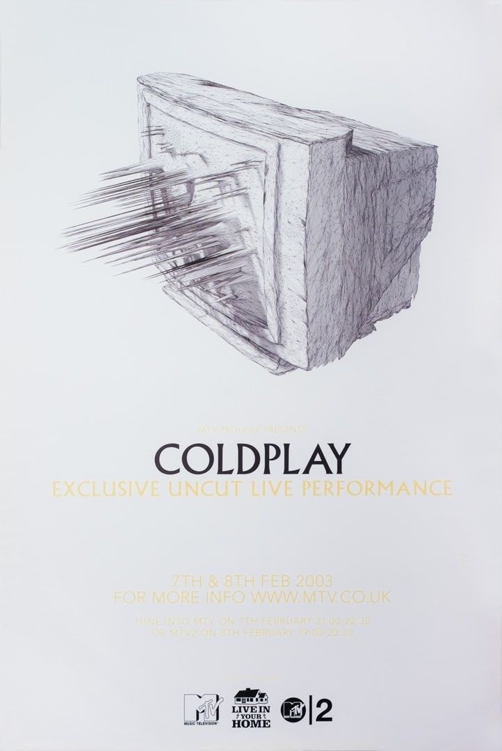 ColdPlay Original Promotional Poster (1 of 1)
