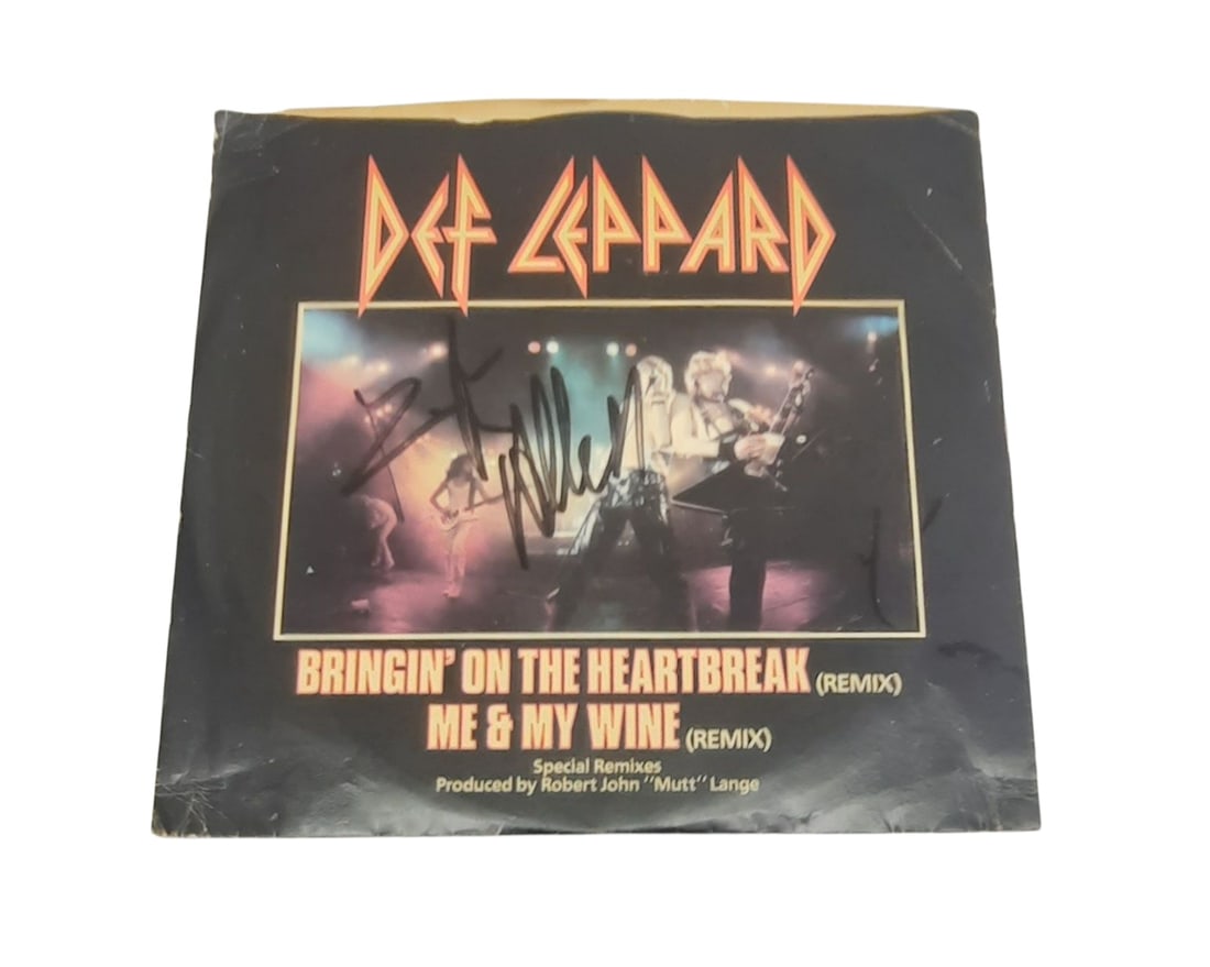 Def Leppard Rick Allen Signed 7" Vinyl (1 of 1)