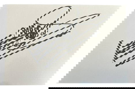 Keith Richards The Rolling Stones Signed Index Card: This lot is an index card, autographed by Keith Richards of The Rolling Stones. Item comes with third-party authentication and affixed tamper-proof holographic QR sticker leading to item details and s