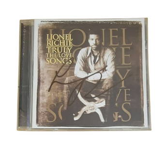 Lionel Richie Signed CD: This lot is a CD (Truly The Love Songs), autographed on the front of the CD sleeve by Lionel Richie. Item comes with third-party authentication and affixed tamper-proof holographic QR sticker leading