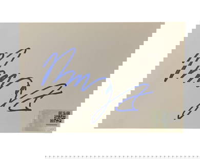 Neil Young Signed Index Card: This lot is an index card, autographed by Neil Young. Item comes with third-party authentication and affixed tamper-proof holographic QR sticker leading to item details and scoring.