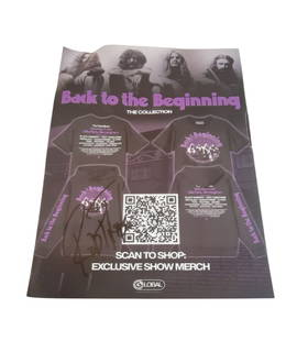 Robert Trujillo Metallica Signed Promotional Flyer: This lot is a promotional flyer, autographed by Robert Trujillo of Metallica. Item comes with third-party authentication and affixed tamper-proof holographic QR sticker leading to item details and sco