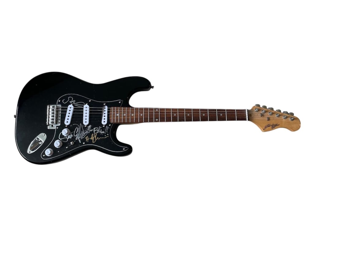 The Police Andy Summers Signed Electric Guitar: This lot is an electric guitar, autographed on the pickguard by Andy Summers of the Police. Item comes with third-party authentication and affixed tamper-proof holographic QR sticker leading to item d