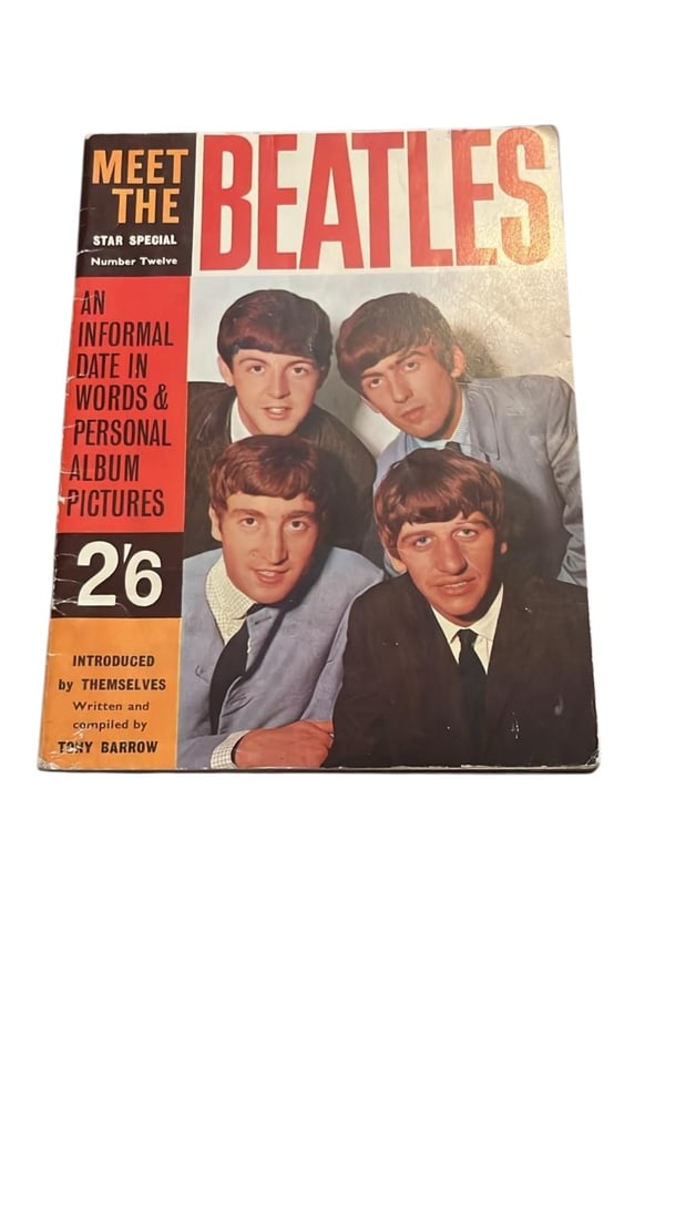 The Beatles Signed Magazine: This lot is a magazine (Meet The Beatles - 1963), autographed on the rear of the magazine by Paul McCartney and Ringo Starr of The Beatles. Item comes with third-party authentication and affixed tampe