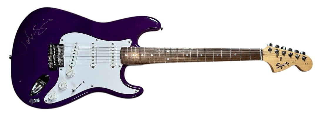 John Squire The Stone Roses Signed Electric Guitar AFTAL Authentication: This lot is an electric guitar, autographed on the body by John Squire of The Stone Roses. Item comes with third-party authentication from AFTAL and affixed tamper-proof hologram sticker.