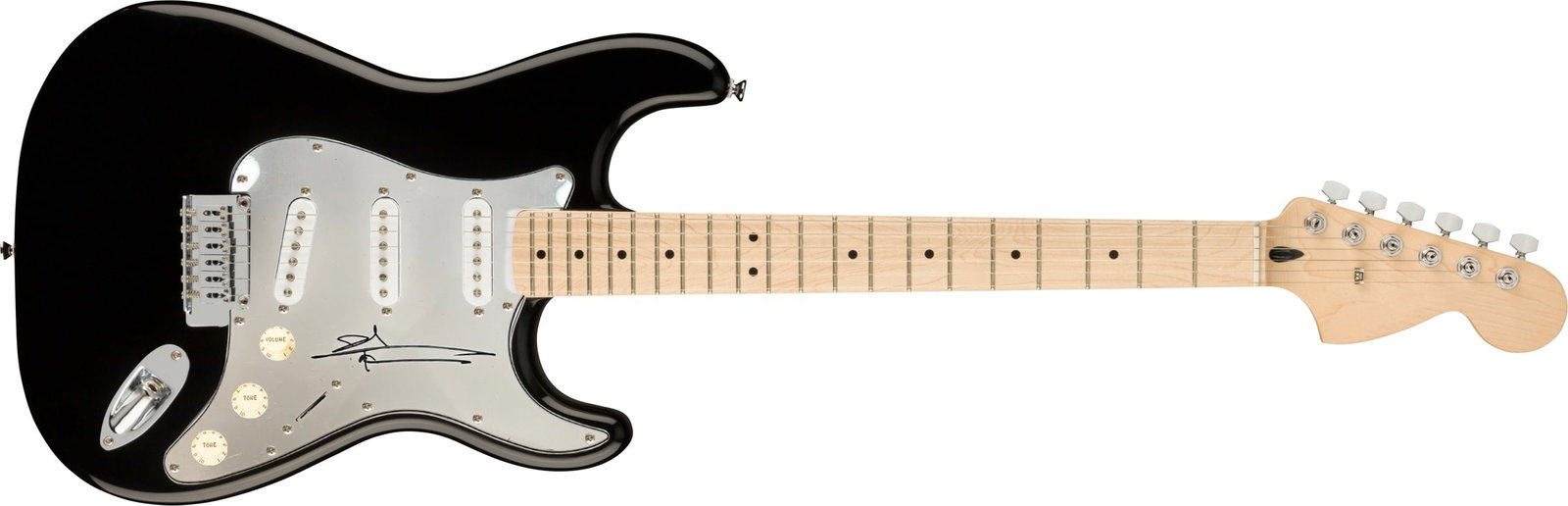 Pete Townshend Signed Electric Guitar: This lot is an electric guitar, autographed on the pickguard by Pete Townshend of The Who. Item comes with third-party authentication and affixed tamper-proof holographic QR sticker leading to item de
