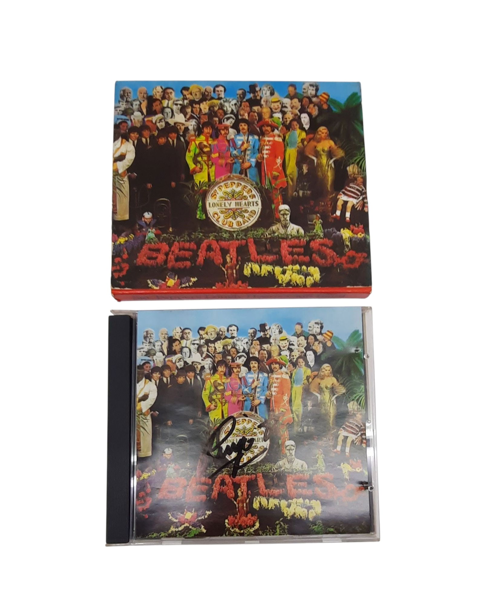 Beatles Ringo Starr Signed CD: This lot is a signed CD (Beatles - Lonely Hearts), autographed on the front of the CD sleeve by Ringo Starr of the Beatles. Item comes with third-party authentication and affixed tamper-proof holograp