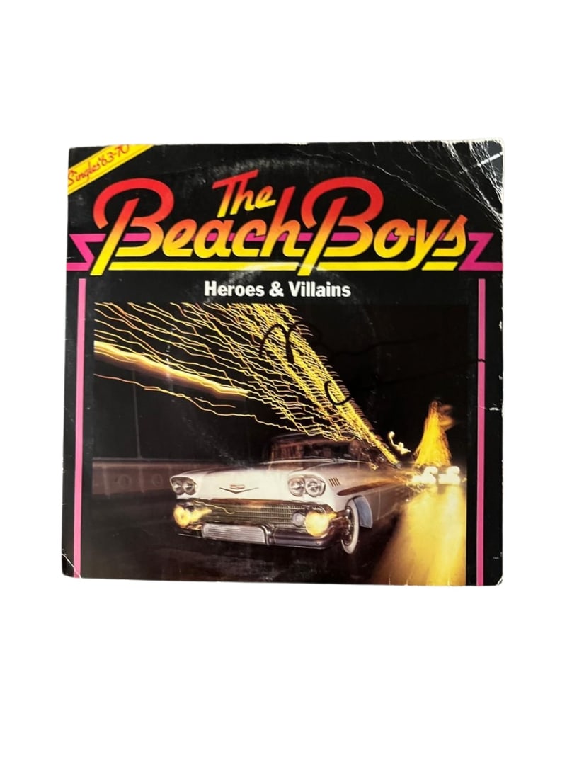 Brian Wilson The Beach Boys Signed 7" Vinyl: This lot is a 7" vinyl (Hereos And Villians), autographed on the front of the vinyl cover by Brian Wilson of The Beach Boys. Item comes with third-party authentication and affixed tamper-proof hologra