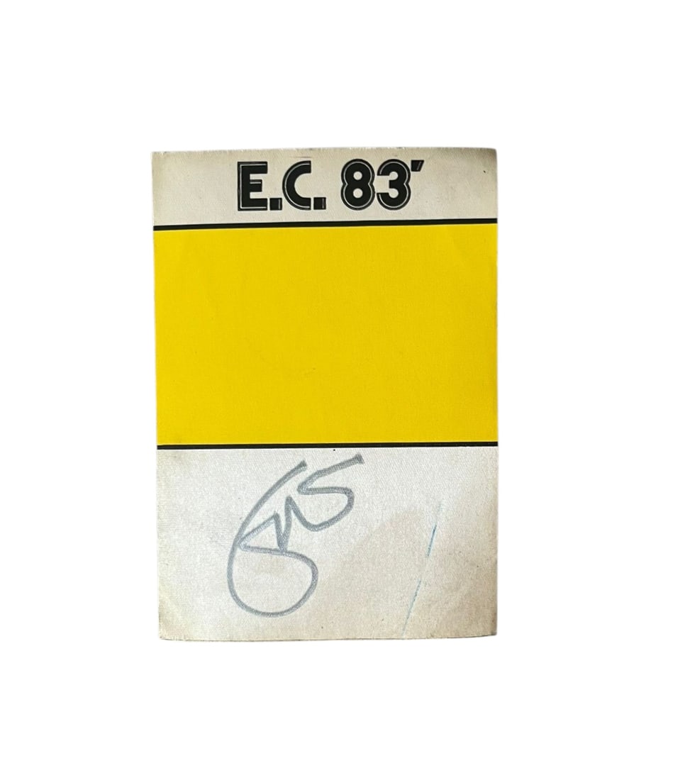 Eric Clapton Signed Back Stage Pass: This lot is a back stage pass, autographed by Eric Clapton. Item comes with third-party authentication and affixed tamper-proof holographic QR sticker leading to item details and scoring.
