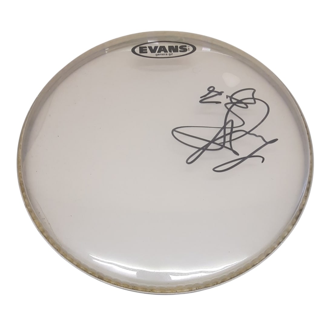 Charlie Watts The Rolling Stones Signed Drumskin: This lot is a 12" Evans drumskin, autographed by Charlie Watts of The Rolling Stones. Item comes with Certificate of Authenticity, guaranteeing it for a lifetime.