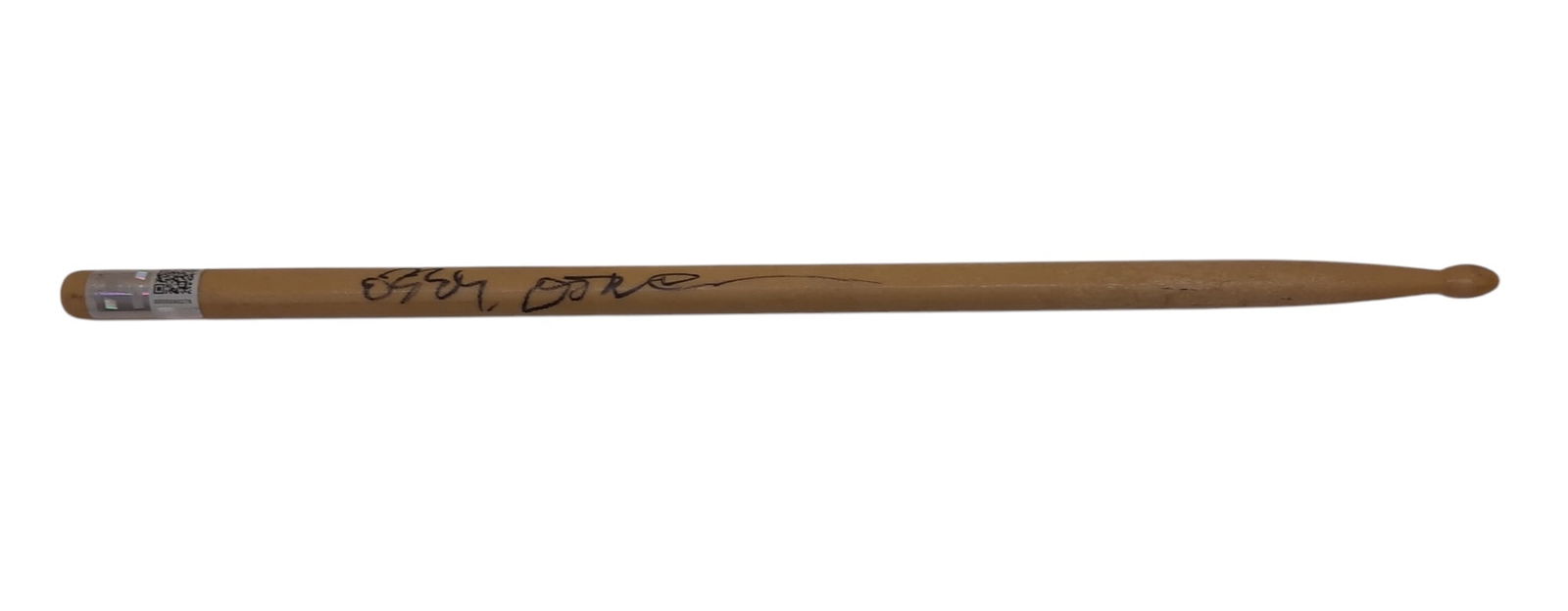 Ozzy Osbourne Signed Drumstick: This lot is a drumstick, autographed by Ozzy Osbourne of Black Sabbath. Item comes with third-party authentication and affixed tamper-proof holographic QR sticker leading to item details and scoring.