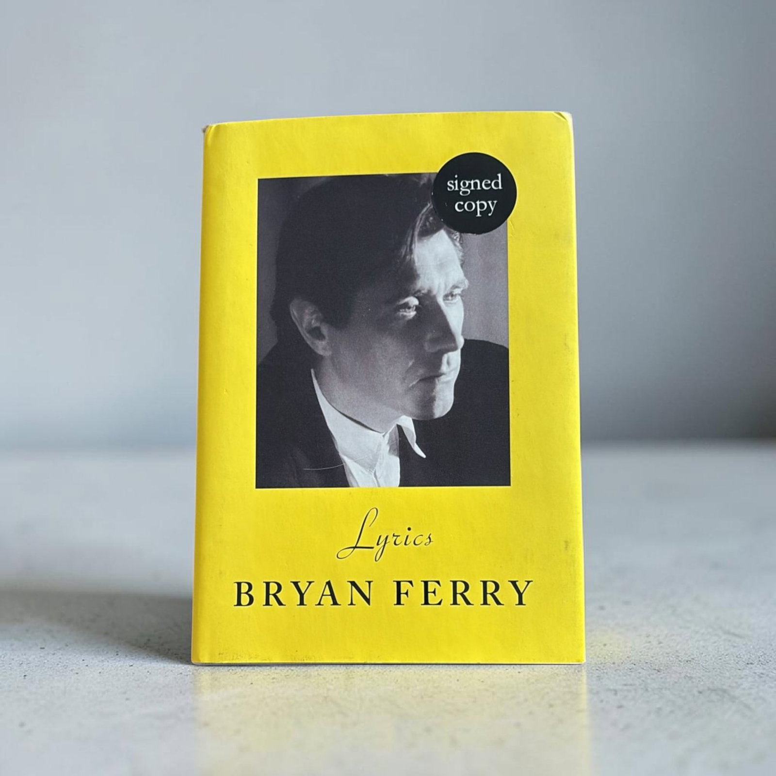 Brian Ferry Signed Hardback Lyrics Book (1 of 2)