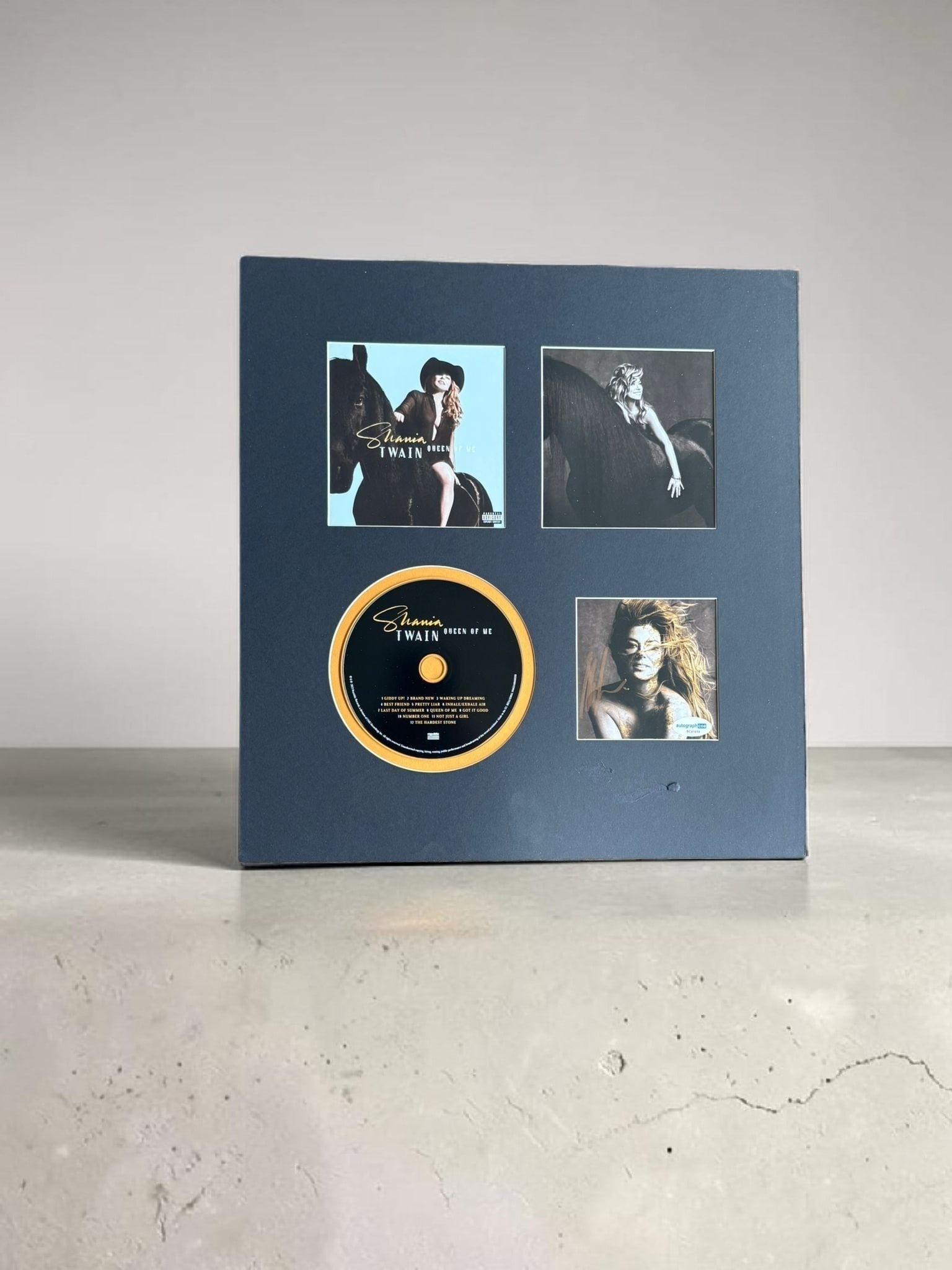 Shania Twain Signed Mounted Display ACOA Authenticated (1 of 2)