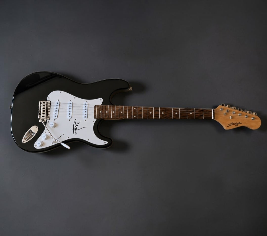 Axl Rose Guns N' Roses Signed Electric Guitar: This lot is an electric guitar, autographed by Axl Rose of Guns N' Roses. Item comes with third party authentication including interactive QR code, item details and scoring.