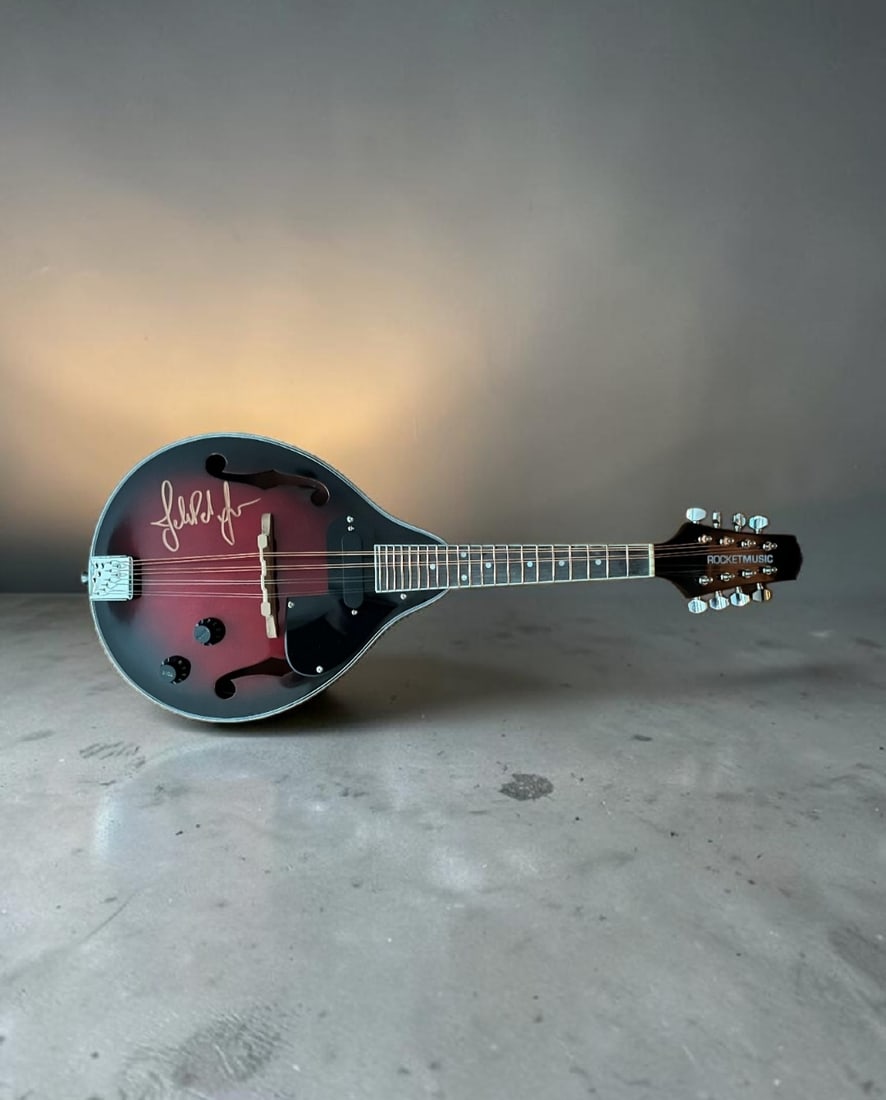 John Paul Jones Led Zeppelin Signed Mandolin (1 of 2)