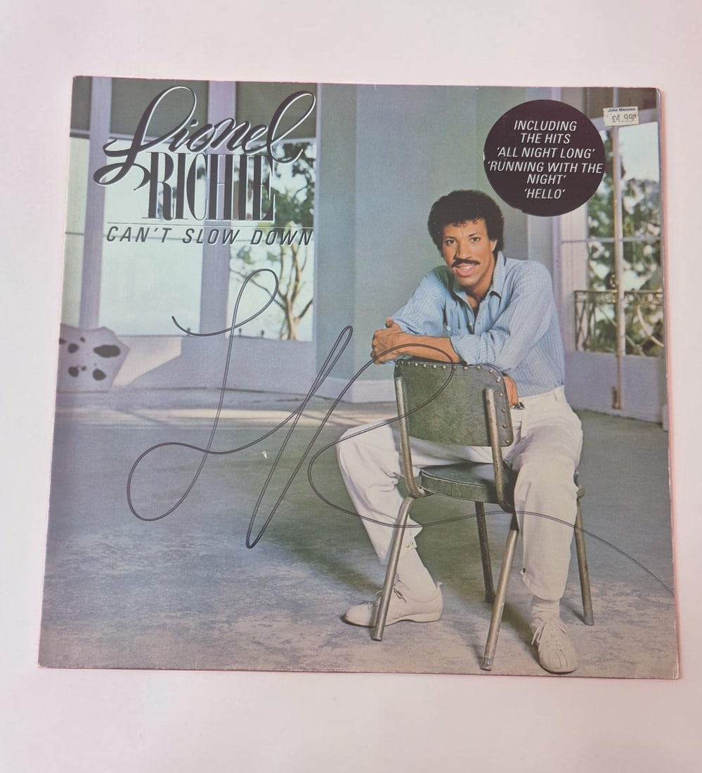 Lionel Richie Can't Slow Down Signed Vinyl LP (1 of 1)