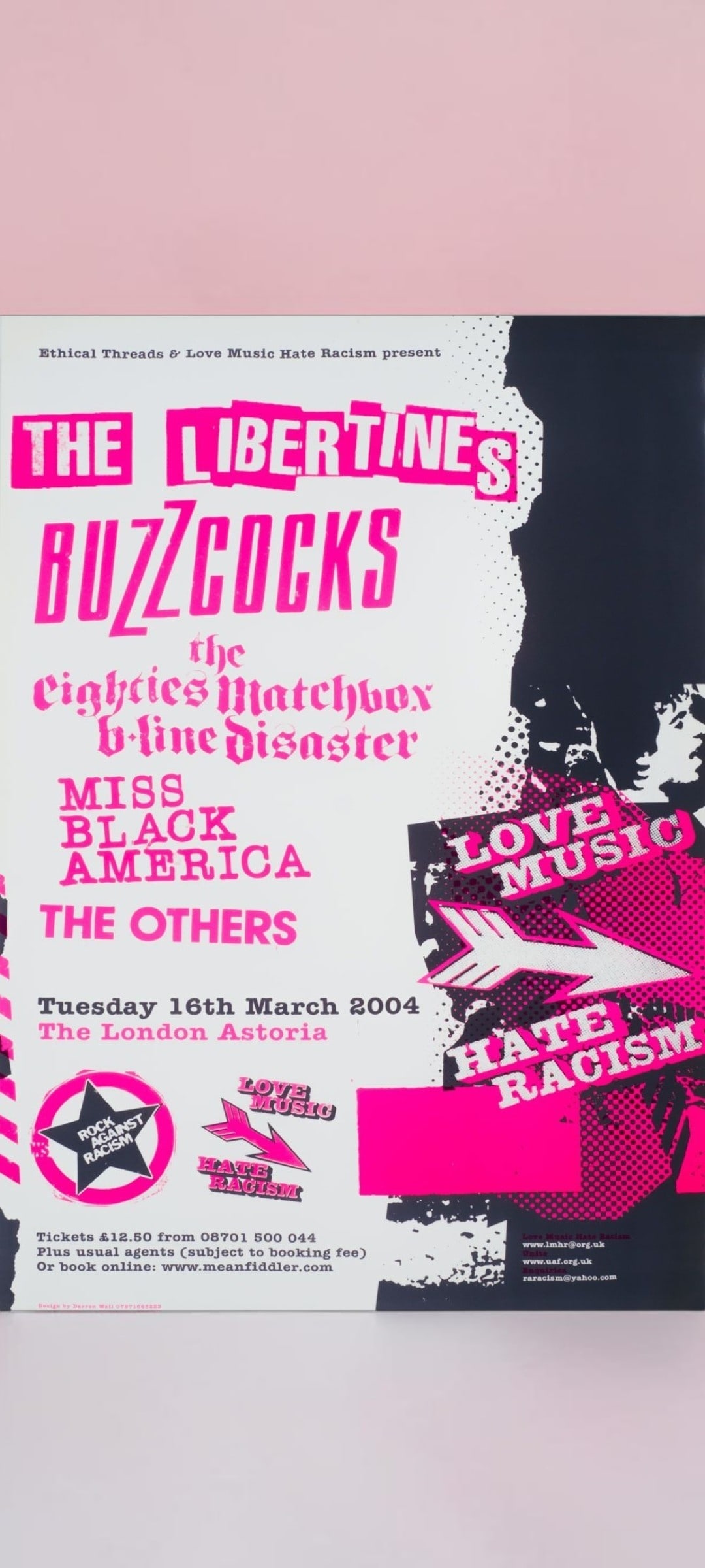 The Libertines & Buzzcocks RAR Gig Original Promotional Poster (1 of 1)