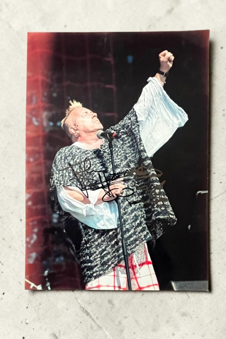Johnny Rotten Sex Pistols Signed Photograph (1 of 1)