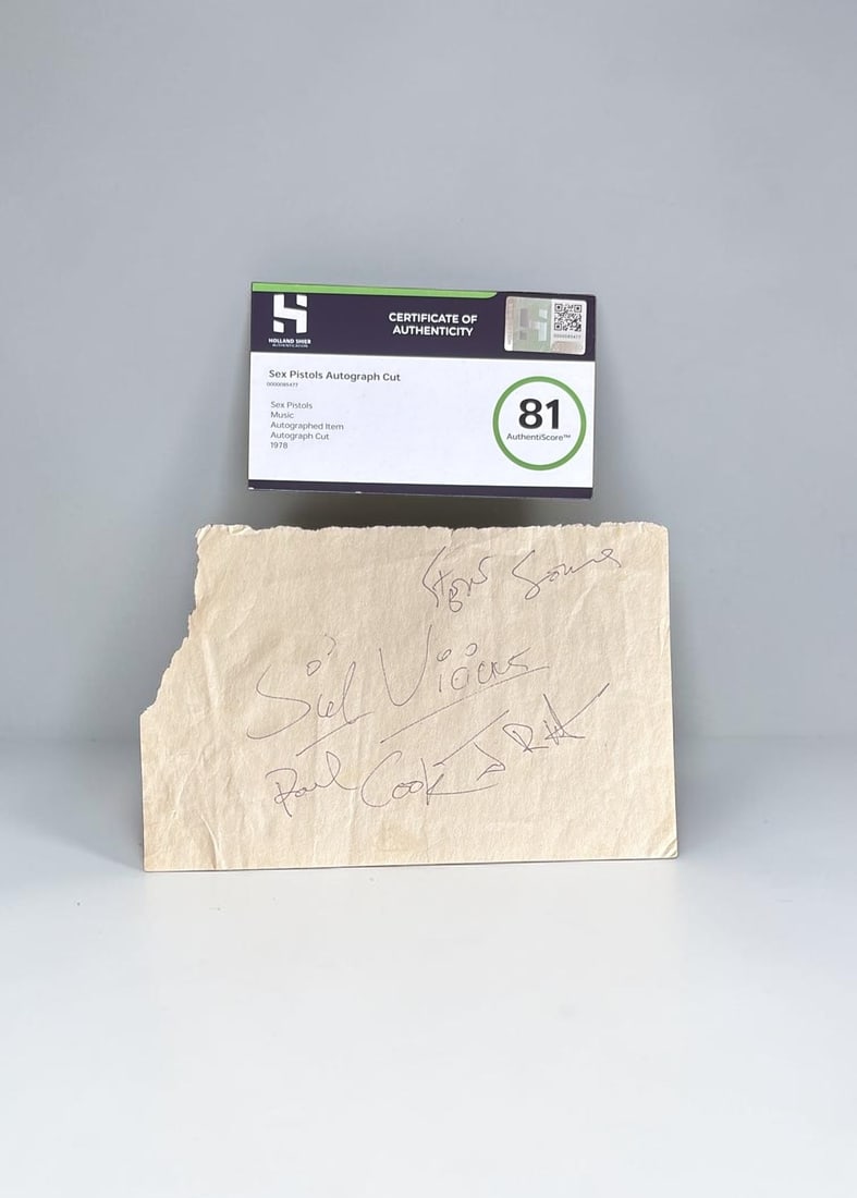 Sex Pistols Fully Signed Autograph Cut From 1977 (1 of 1)