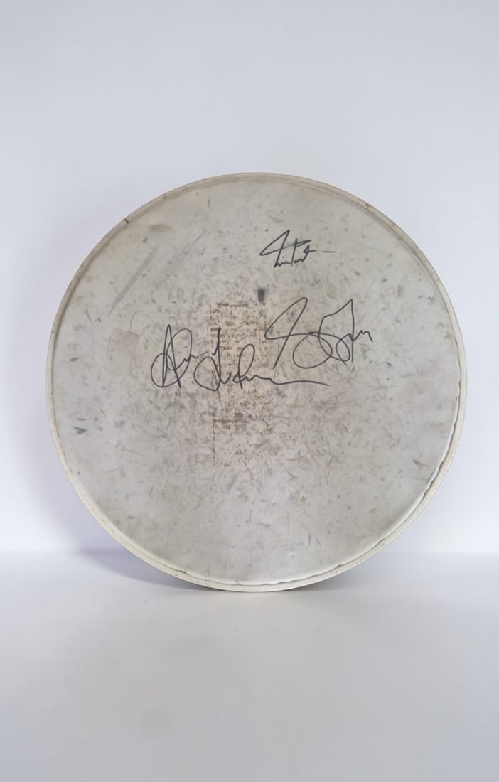 Rush Signed Drumskin (1 of 1)