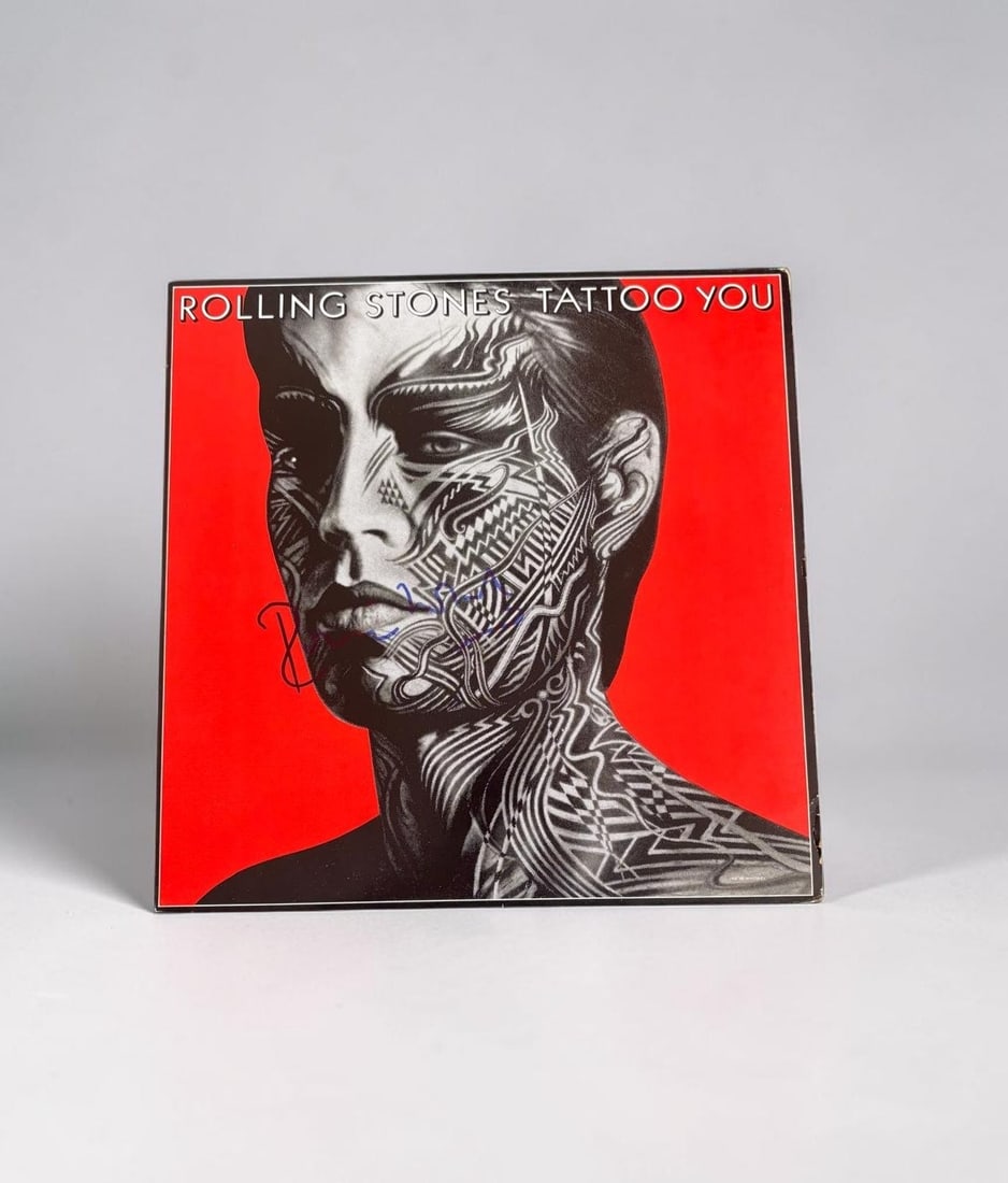 Ronnie Wood The Rolling Stones Signed Tattoo You Vinyl LP: This lot is a vinyl LP (Tattoo You), autographed on the front of the vinyl cover by Ronnie Wood of The Rolling Stones. If you wish to upgrade to a third party authentication with holographic QR code a