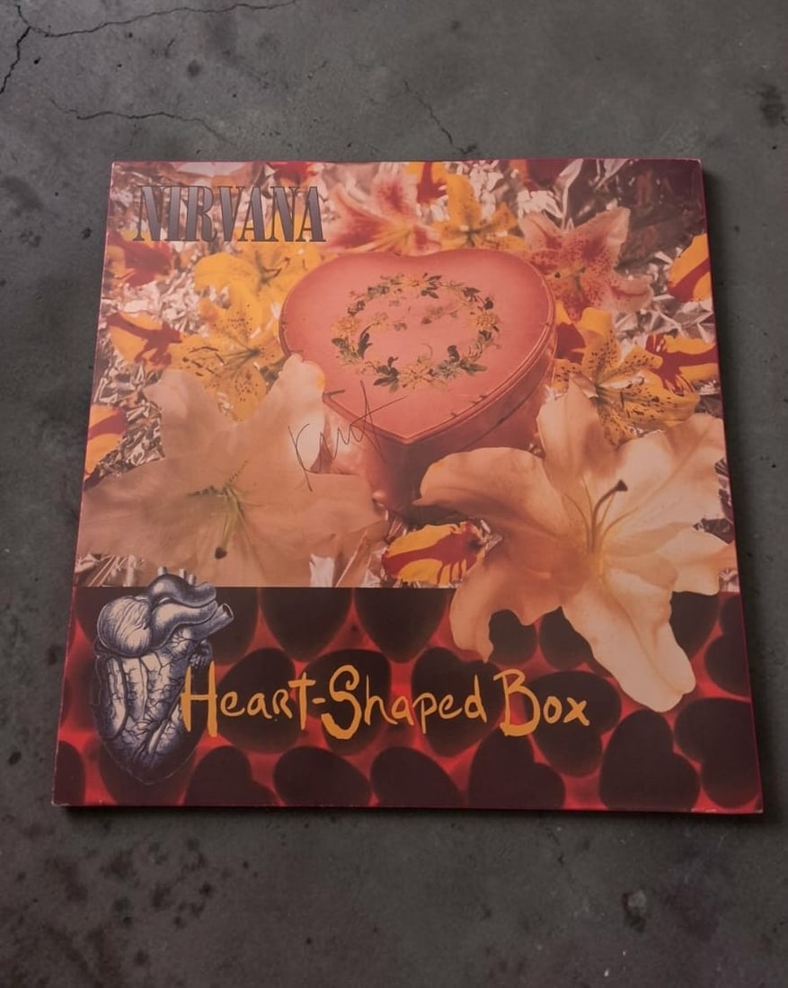 Kurt Cobain Nirvana Heart Shaped Box Signed 12" Vinyl (1 of 1)