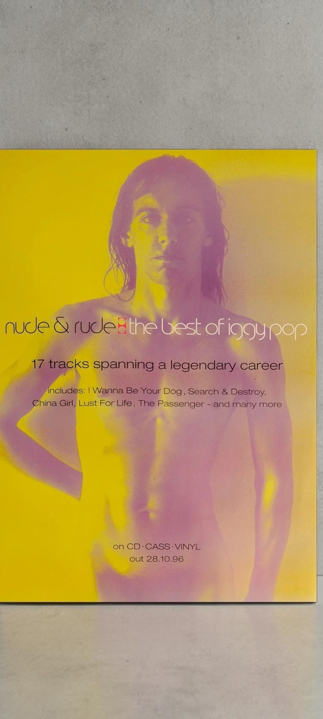 Iggy Pop Original Promotional Poster (1 of 1)