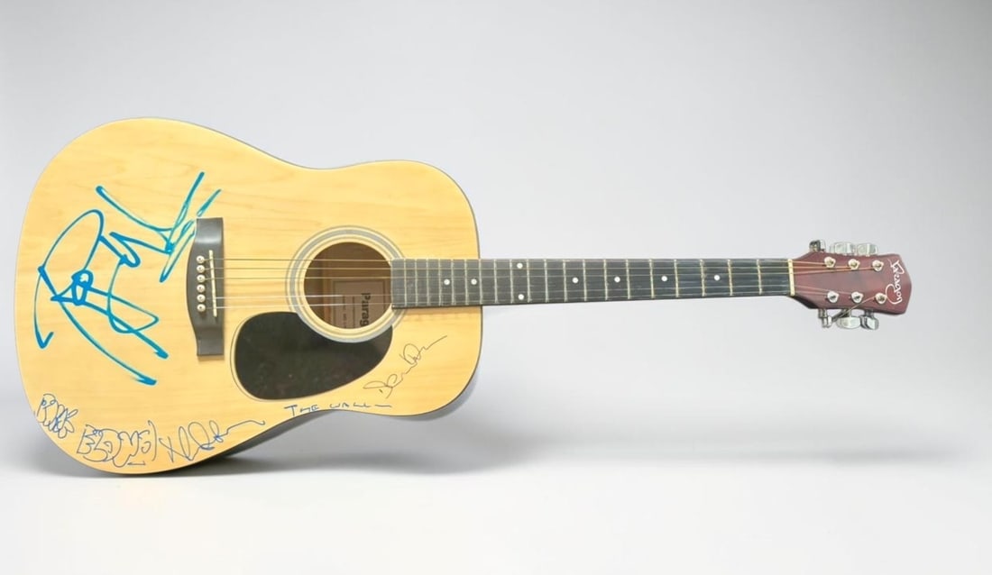 Pink Floyd Signed Acoustic Guitar (1 of 2)