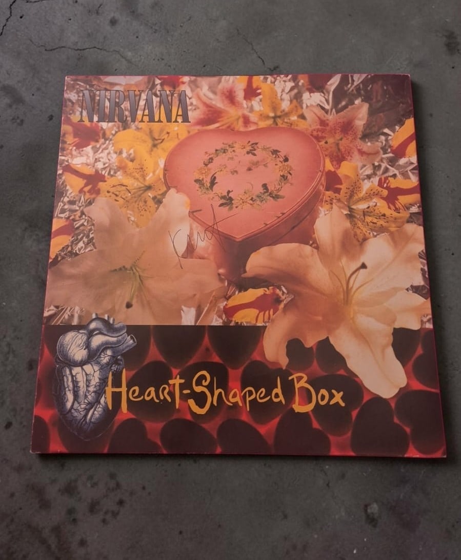 Kurt Cobain Nirvana Heart Shaped Box Signed 12" Vinyl (1 of 1)