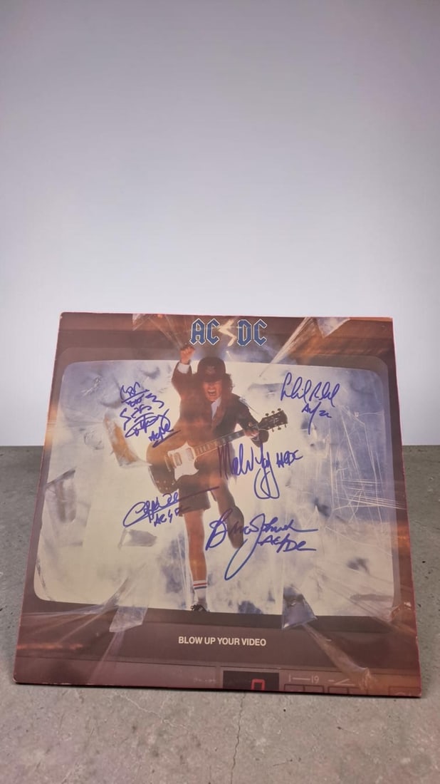 AC/DC Blow Up Your Video Fully Signed USA Pressing Vinyl LP (1 of 1)