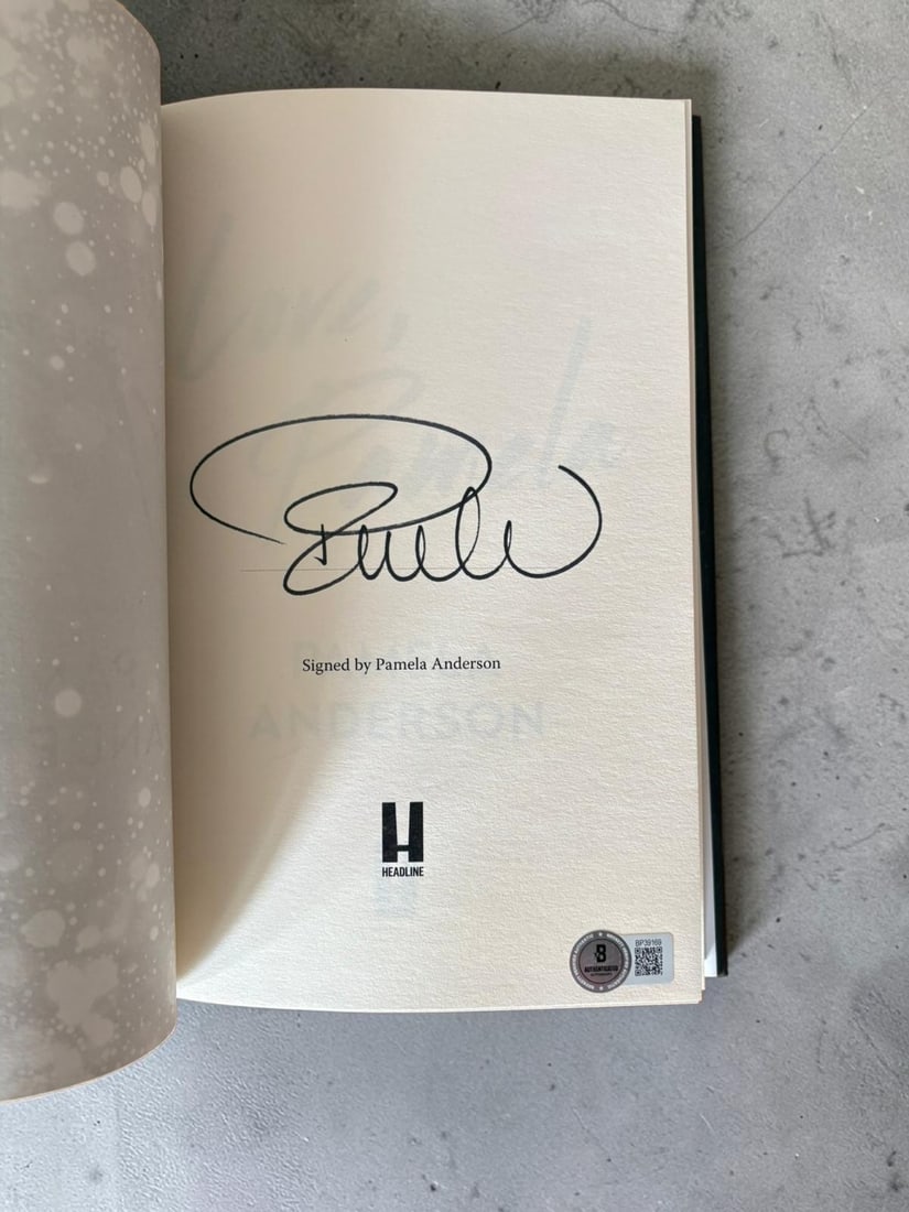 Pamela Anderson Signed Love Pamela Hardback Book Beckett BAS Authenticated: This lot is a hardback book (Love Pamela), autographed by Pamela Anderson. Item comes with Beckett BAS authentication. If you wish to upgrade to a third party authentication with holographic QR code a