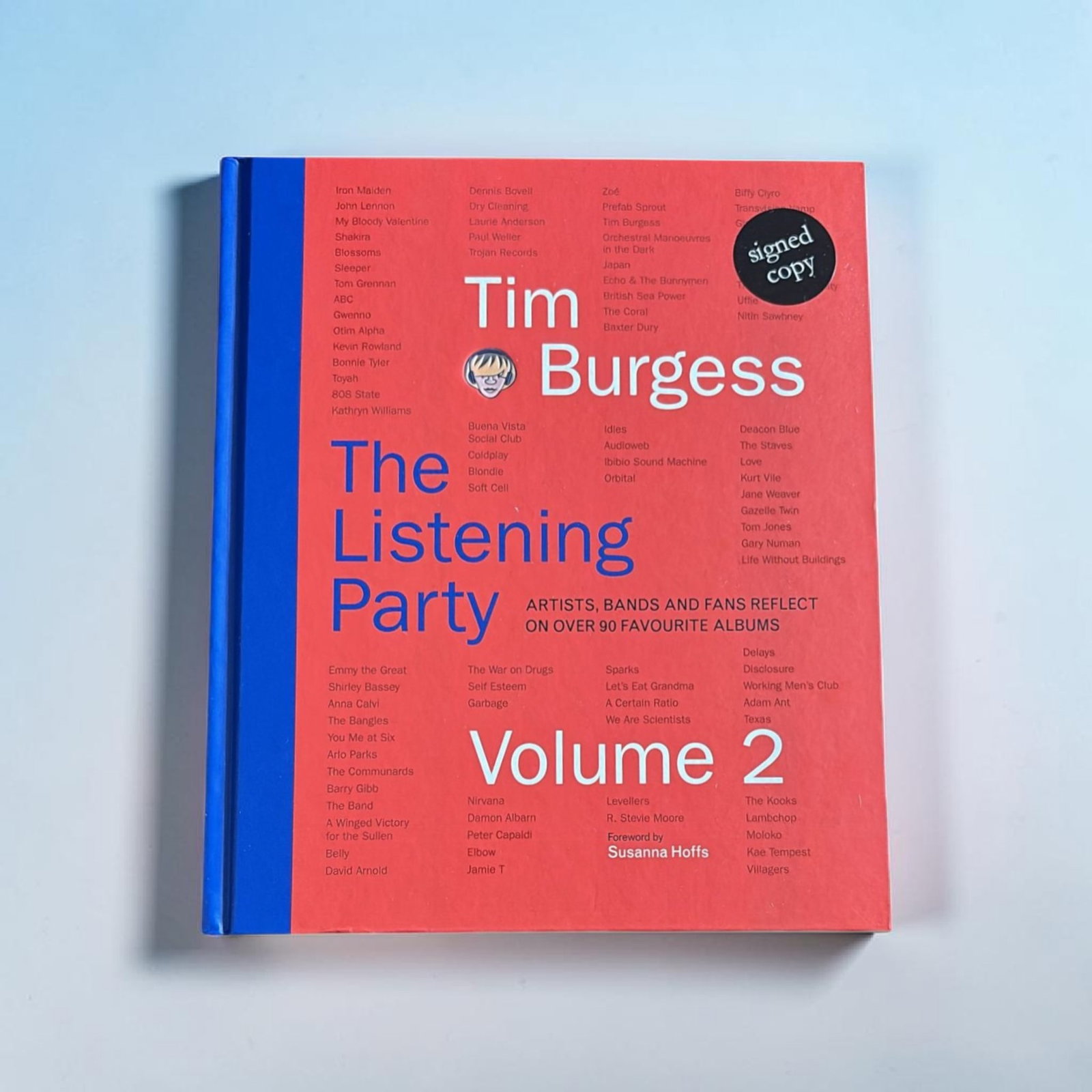 Tim Burgess Signed Hardback Book: This lot is a hardback book (Charlatons Listening Party Volume II), autographed by Tim Burgess. If you wish to upgrade to a third party authentication with holographic QR code and item scoring, an add