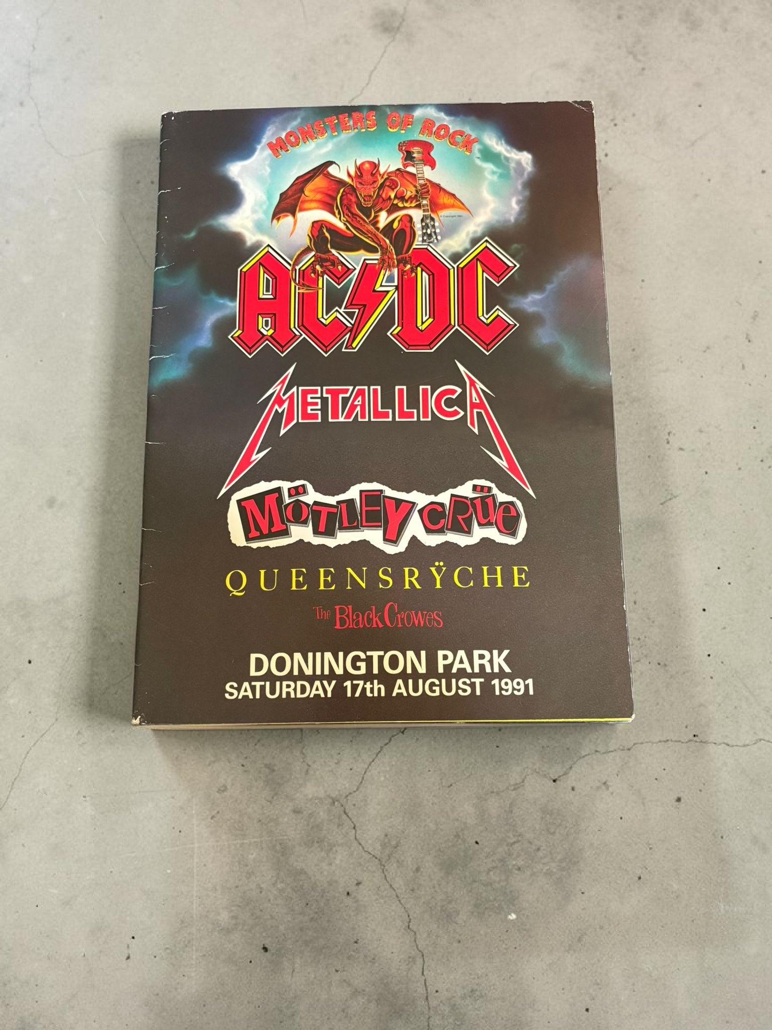 AC/DC Signed Tour Programme - 2